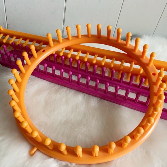 3 Pc Set Knitting Looms Yarn Long Weaving Craft Set Sock Scarf Hat Sweaters Tool - Picture 1 of 8